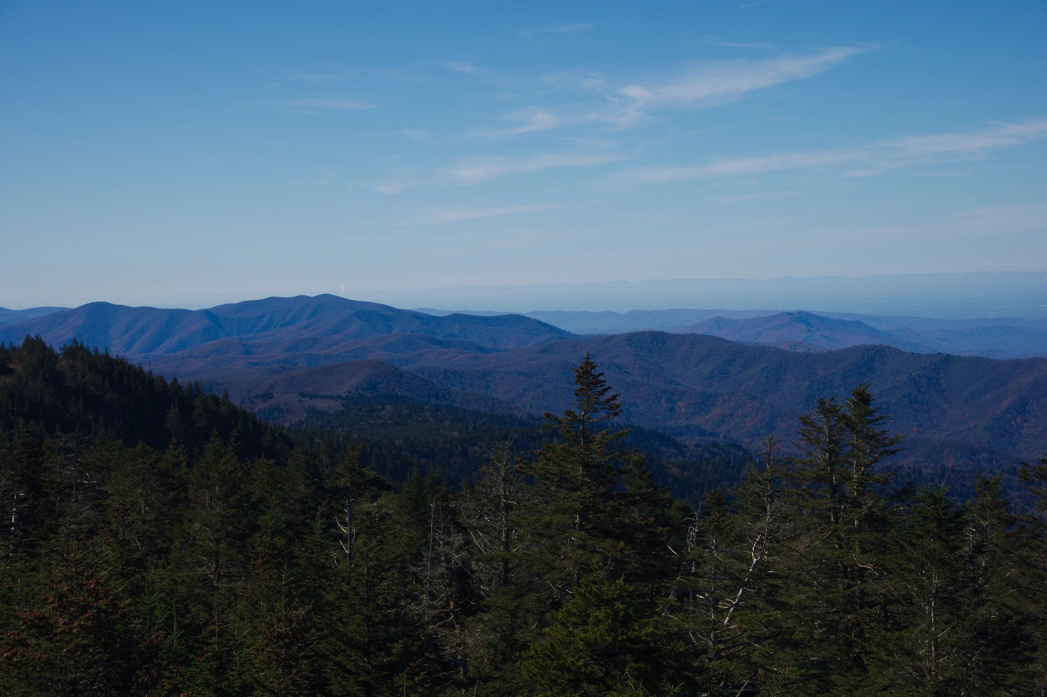 Blue Ridge mountain landscape representing the Town of Fontana Dam